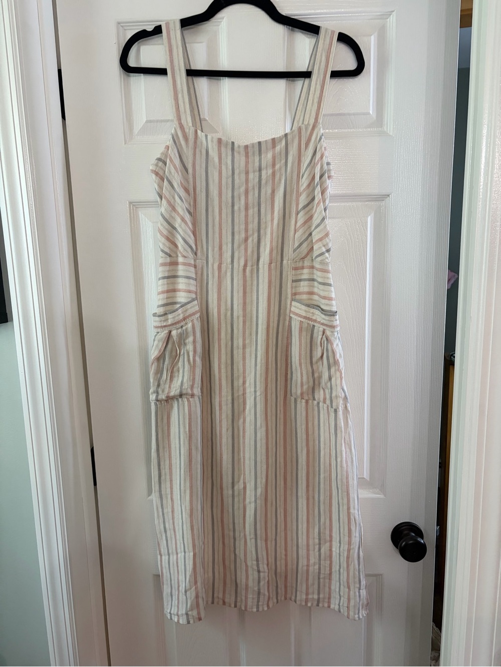 Splendid Striped Sundress in Cream, Pink, Blue